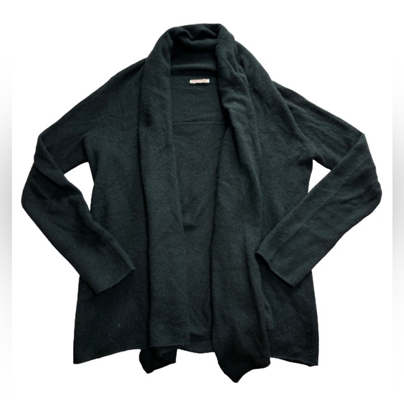 Organic by John Patrick Open Front Cashmere Cardigan Size L *Flaws* - Picture 3 of 10